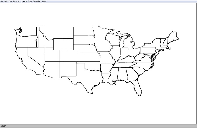 The map of the lower 48 states